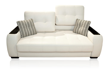 Sofa on white