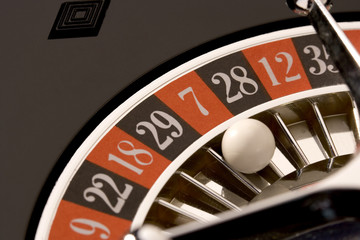 Roulette mit der Zahl Sieben