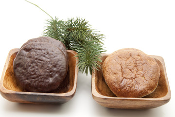 Lebkuchen und Tannenzweige
