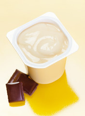 Yogurt and chocolate