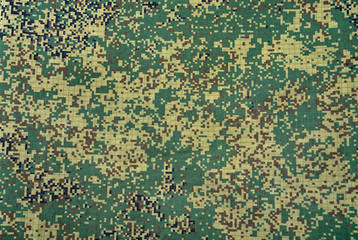 Camouflage army texture with visible canvas pattern