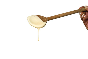 Kochlöffel mit Sauce