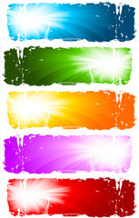 Swirl banners. Vector collection