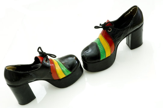 Funky 1970's Ladies Platform Shoes