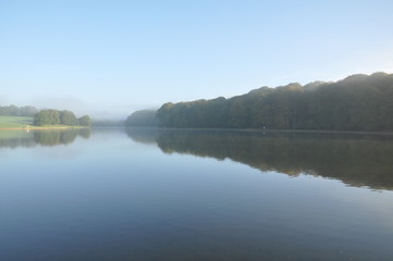 Foggy lake