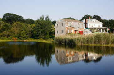 Fototapeta na wymiar House By The Lake