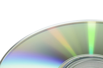cd surface, on white background
