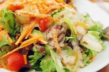 fresh vegetable salad