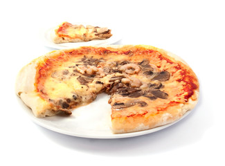 pizza with mushrooms