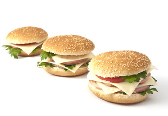 cheeseburger, hamburger