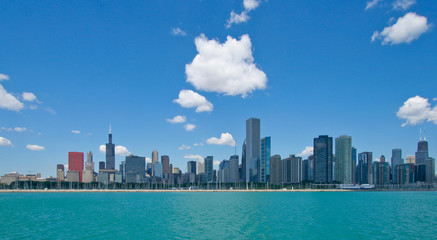 Plakat Chicago panoramiczny