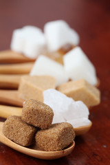 Sugar collection - various kinds of sugar cubes