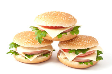 cheeseburger, hamburger