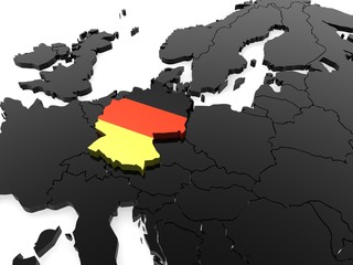 3D Karte Deutschland