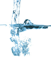 water splash isolated on the white background