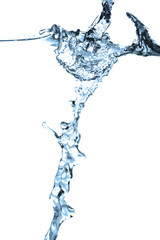 Fototapeta na wymiar water splash isolated on the white background.