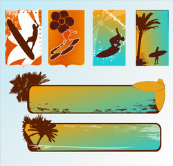 banner or surfing background