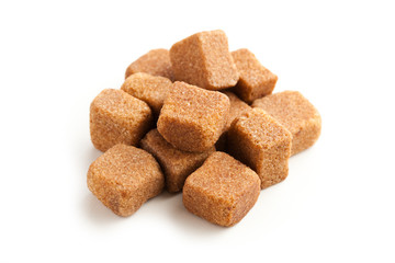 brown cubes of sugar
