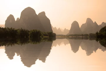 Tuinposter Li-rivier, Guilin-regio - Guangxi, Zuid-China © Delphotostock