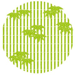 笹竹文背景