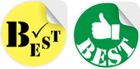Best products stickers set