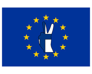 Finnland Handzeichen