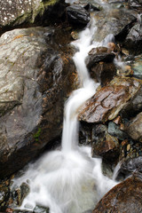 piccola cascata fra le rocce