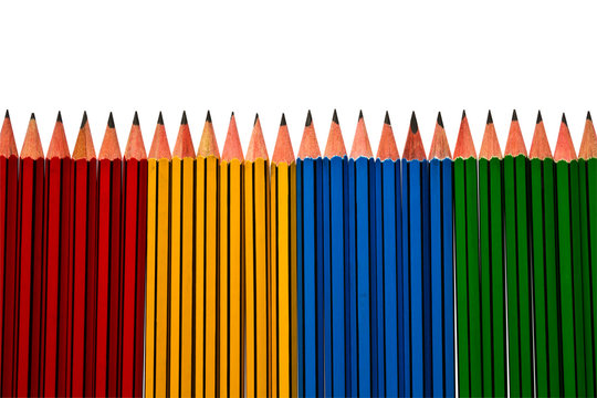 pencils Isolated on White Background