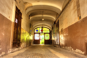 shabby entrance in Zagreb