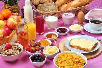 gedeckter Tisch zum Frühstück