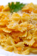 Pasta with pumpkin - Pasta con la zucca