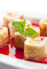 Sweet Fruit Sushi Roll