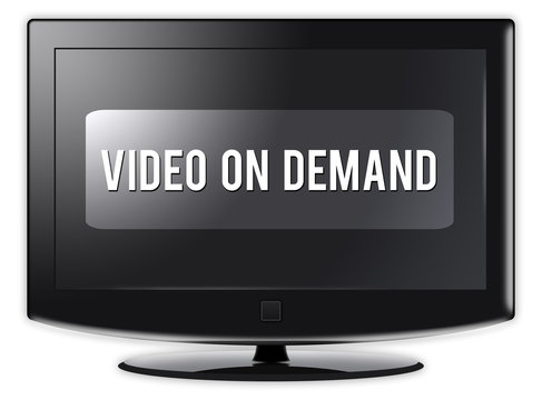 Flatscreen TV "Video On Demand"