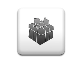 Boton cuadrado blanco regalo navidad
