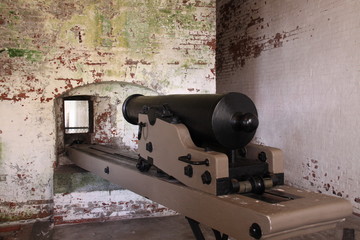 Kanone in Nahaufnahme