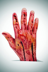 Halloween's bloody hand