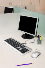 computers on a desk