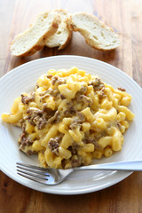 Macaroni and Cheese with Beef