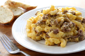 Macaroni and Cheese with Beef