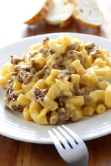 Macaroni and Cheese with Beef
