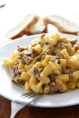 Macaroni and Cheese with Beef