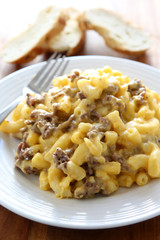 Macaroni and Cheese with Beef