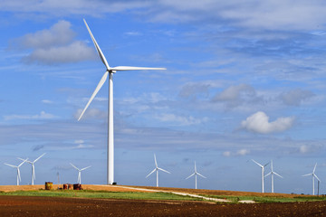 Wind generator on Texas farm land