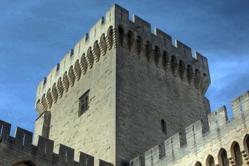 Detail of a medieval castle