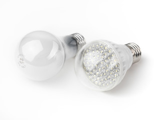 LED and Incandescent Light Bulbs