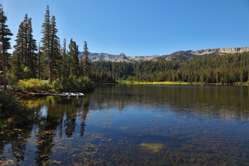 The quiet mountain Mammoth lake