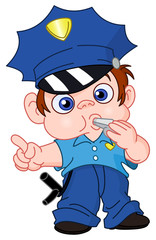 Young policeman
