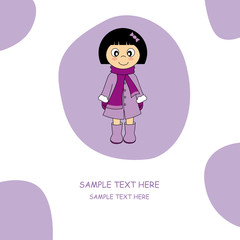 Tarjeta postal infantil