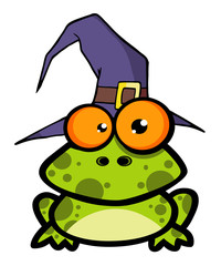 Frog With A Witch Hat