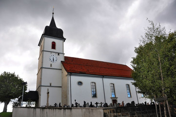 church in bad weather - 26678518